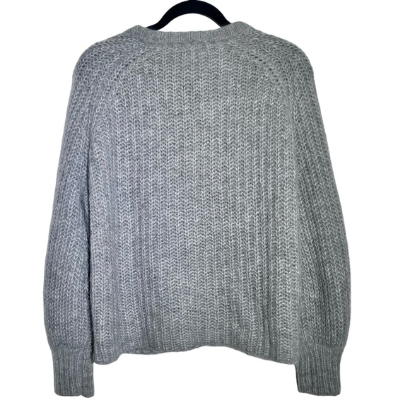 Sezane Emile Cardigan in Mottled Grey Small - Picture 2 of 9